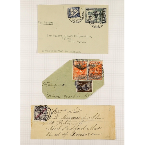 1119 - PORTUGUESE COLONIES AZORES 1868 - 1930's USED COLLECTION on pages, includes 1868 20r (with RPSL cert... 