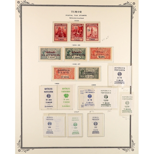 1122 - PORTUGUESE COLONIES TIMOR 1885 - 1972 COLLECTION of mint stamps, note 1885 all vals to 300r (5r with... 