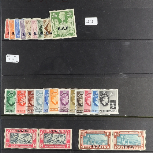 113 - BRITISH COMMONWEALTH 1930's-1930's FINE MINT better items on stock cards with loads of sets, some ar... 