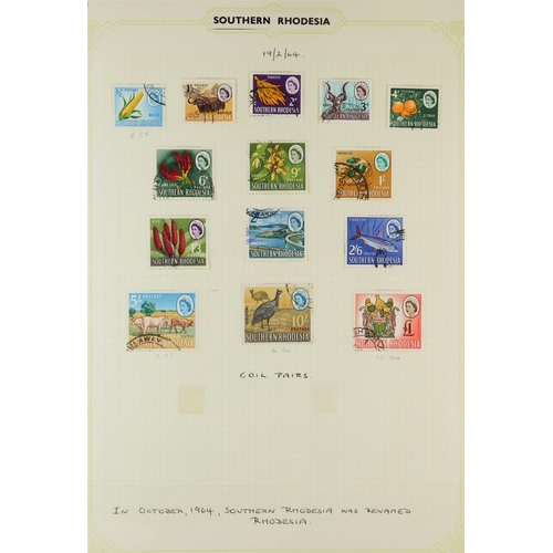 1131 - RHODESIA THE RHODESIAS 1890's-1970's 'olde tyme' mint & used collection/accumulation in album, inclu... 