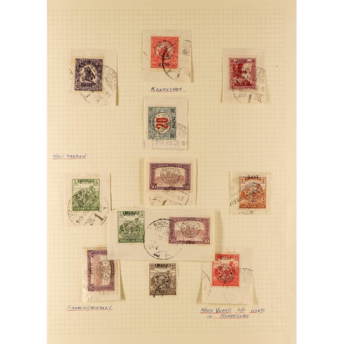 1133 - ROMANIA 1919 LOCAL ISSUES COLLECTION of chiefly mint Hungarian stamps overprinted for the annexed re... 