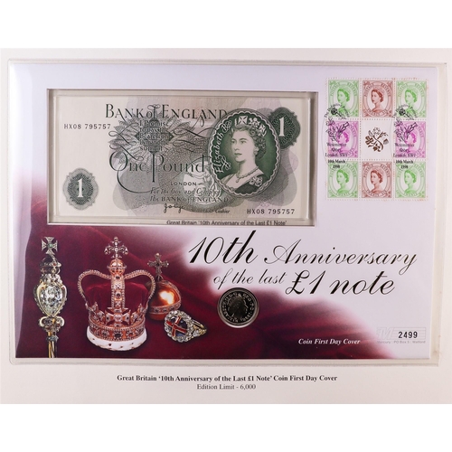 114 - COIN COVERS 1990's collection in five albums, includes QEII Birthday, RAF, Golden Wedding, Coronatio... 