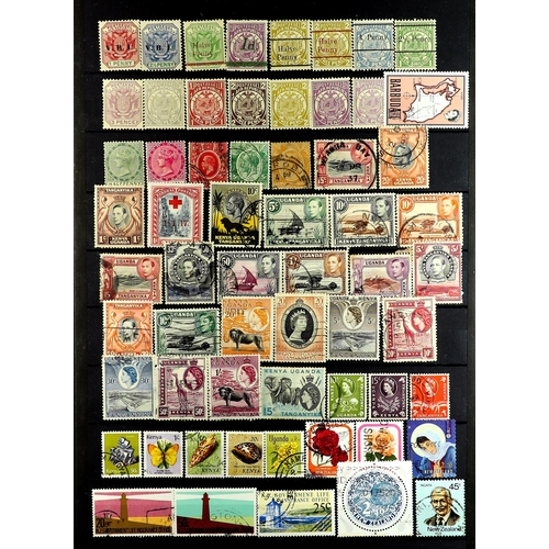 116 - COMMONWEALTH several 1000's mint & used chiefly 1900's-1980's stamps on protective pages, note India... 