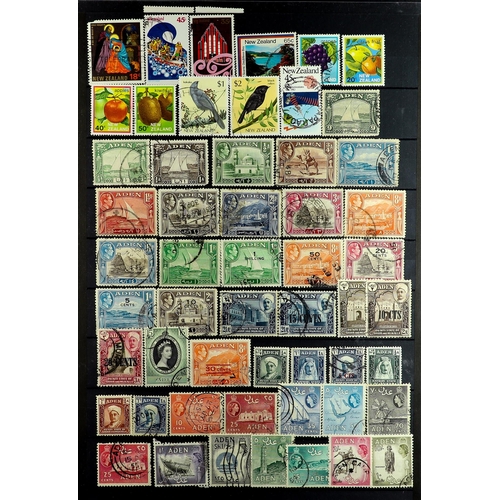 116 - COMMONWEALTH several 1000's mint & used chiefly 1900's-1980's stamps on protective pages, note India... 