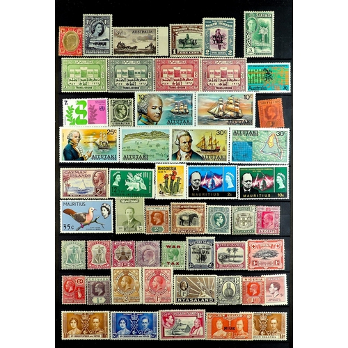 116 - COMMONWEALTH several 1000's mint & used chiefly 1900's-1980's stamps on protective pages, note India... 