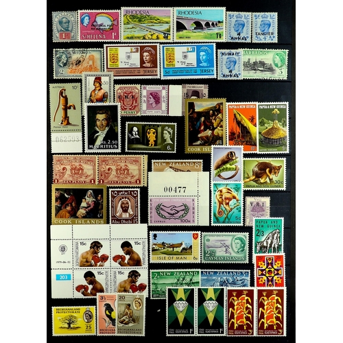 116 - COMMONWEALTH several 1000's mint & used chiefly 1900's-1980's stamps on protective pages, note India... 