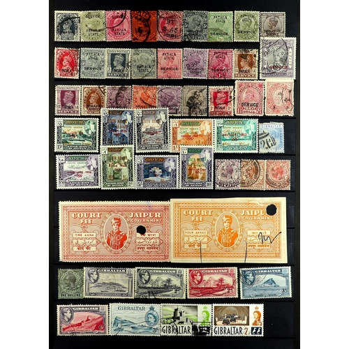 116 - COMMONWEALTH several 1000's mint & used chiefly 1900's-1980's stamps on protective pages, note India... 