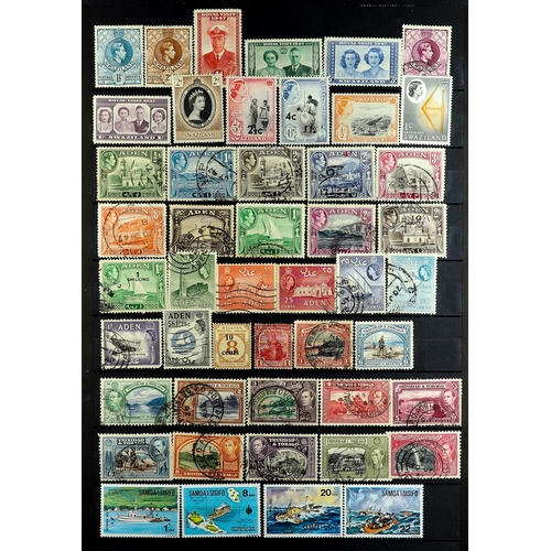 116 - COMMONWEALTH several 1000's mint & used chiefly 1900's-1980's stamps on protective pages, note India... 