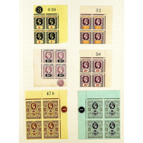 1197 - SIERRA LEONE 1912 - 1935 MINT COLLECTION on album pages, note 1912-21 set to 10s (2, shades) & £1 wi... 