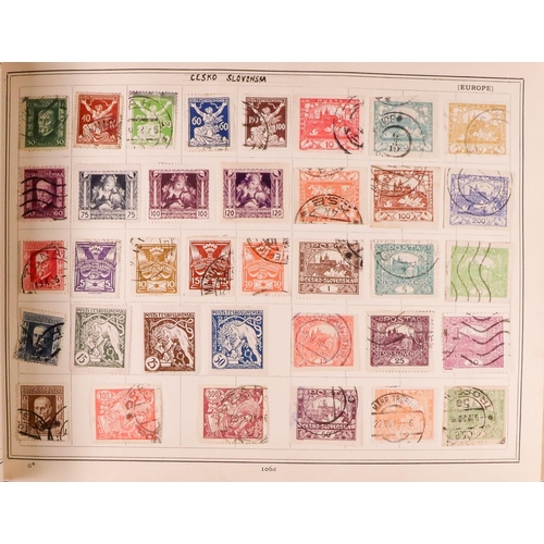 122 - FIVE OLD ALBUMS with world mint & used mostly 19th Century to 1960's stamps, includes two 1910's SG ... 