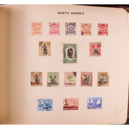 122 - FIVE OLD ALBUMS with world mint & used mostly 19th Century to 1960's stamps, includes two 1910's SG ... 