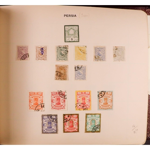 122 - FIVE OLD ALBUMS with world mint & used mostly 19th Century to 1960's stamps, includes two 1910's SG ... 