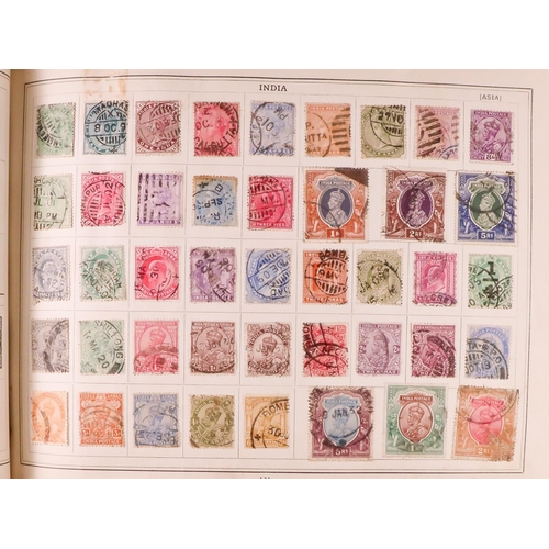 122 - FIVE OLD ALBUMS with world mint & used mostly 19th Century to 1960's stamps, includes two 1910's SG ... 