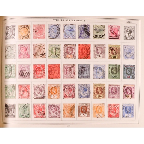 122 - FIVE OLD ALBUMS with world mint & used mostly 19th Century to 1960's stamps, includes two 1910's SG ... 