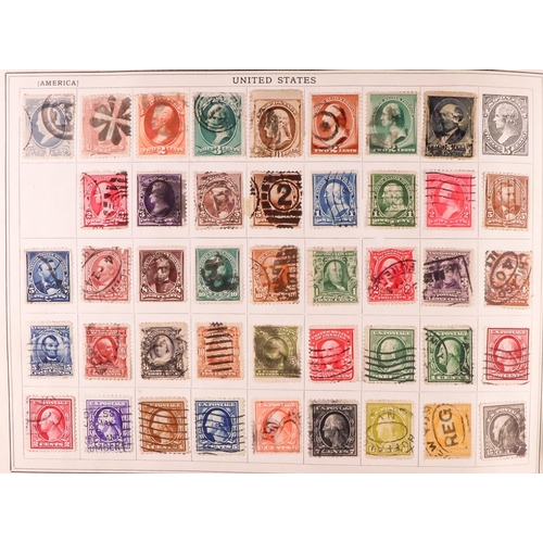 122 - FIVE OLD ALBUMS with world mint & used mostly 19th Century to 1960's stamps, includes two 1910's SG ... 