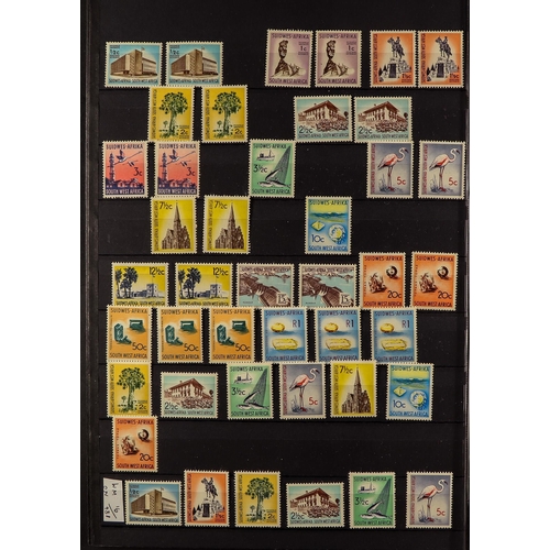 1238 - SOUTH WEST AFRICA 1926 - 1966 MINT COLLECTION including never hinged mint, on protective pages. Stc ... 