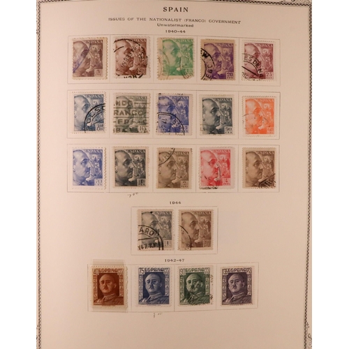 1244 - SPAIN 1850-1985 COLLECTION in two Scott's Speciality albums, mint & used, includes various 'back of ... 