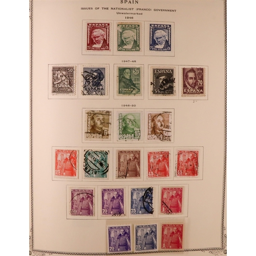 1244 - SPAIN 1850-1985 COLLECTION in two Scott's Speciality albums, mint & used, includes various 'back of ... 