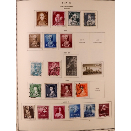 1244 - SPAIN 1850-1985 COLLECTION in two Scott's Speciality albums, mint & used, includes various 'back of ... 