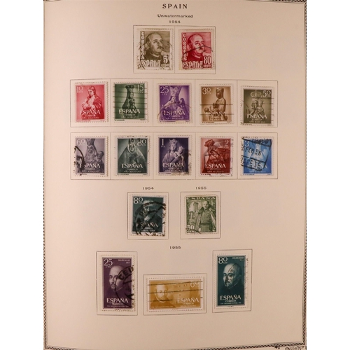 1244 - SPAIN 1850-1985 COLLECTION in two Scott's Speciality albums, mint & used, includes various 'back of ... 