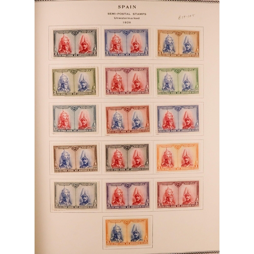 1244 - SPAIN 1850-1985 COLLECTION in two Scott's Speciality albums, mint & used, includes various 'back of ... 