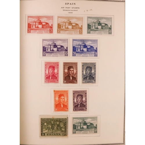 1244 - SPAIN 1850-1985 COLLECTION in two Scott's Speciality albums, mint & used, includes various 'back of ... 