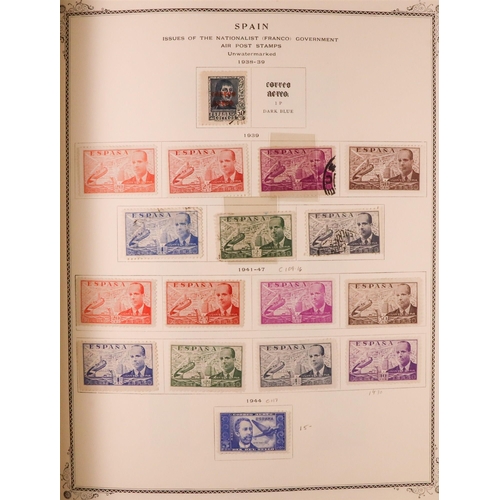 1244 - SPAIN 1850-1985 COLLECTION in two Scott's Speciality albums, mint & used, includes various 'back of ... 