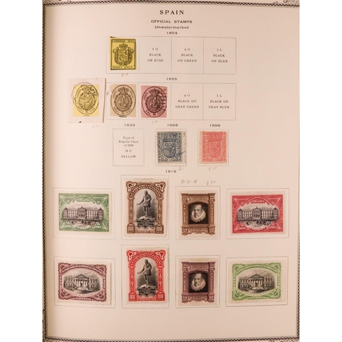 1244 - SPAIN 1850-1985 COLLECTION in two Scott's Speciality albums, mint & used, includes various 'back of ... 