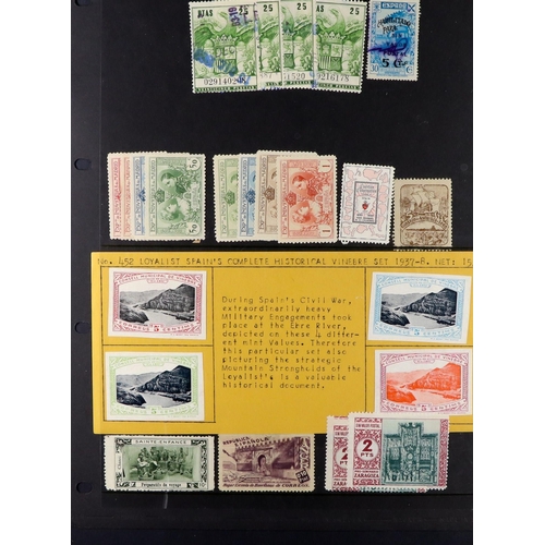 1244 - SPAIN 1850-1985 COLLECTION in two Scott's Speciality albums, mint & used, includes various 'back of ... 