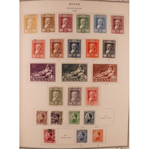 1244 - SPAIN 1850-1985 COLLECTION in two Scott's Speciality albums, mint & used, includes various 'back of ... 