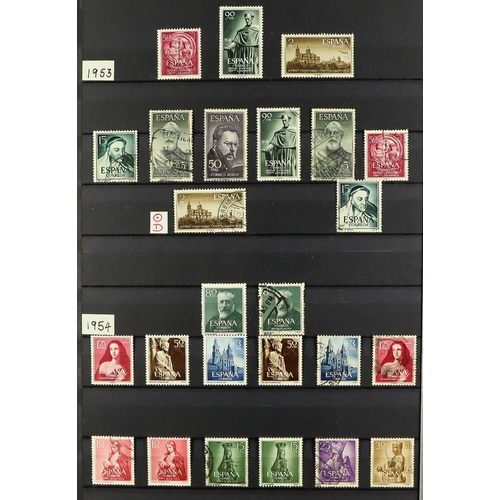 1249 - SPAIN 1939 - 1980 COLLECTION in album of mint & used in 2 stock books, loads of sets (often mint + u... 