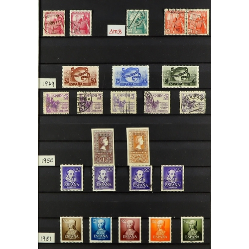 1249 - SPAIN 1939 - 1980 COLLECTION in album of mint & used in 2 stock books, loads of sets (often mint + u... 