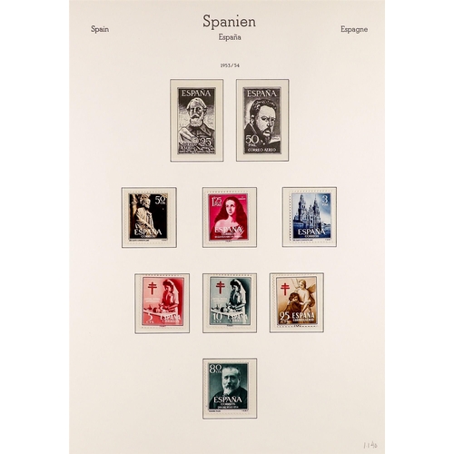 1250 - SPAIN 1946 - 1954 MINT / NEVER HINGED MINT NATIONALIST ISSUES on hingeless album pages, note 1948-49... 