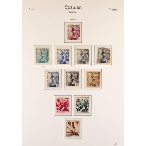 1250 - SPAIN 1946 - 1954 MINT / NEVER HINGED MINT NATIONALIST ISSUES on hingeless album pages, note 1948-49... 