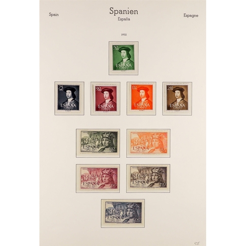 1250 - SPAIN 1946 - 1954 MINT / NEVER HINGED MINT NATIONALIST ISSUES on hingeless album pages, note 1948-49... 