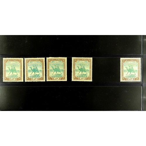 1257 - SUDAN 1902-21 ARAB POSTMAN ISSUE of 400+ mint / never hinged mint accumulation on protective pages w... 