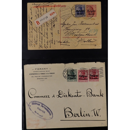 127 - WORLD CARTON All periods mint & used stamps & covers in eleven albums/stockbooks, includes Belgian C... 