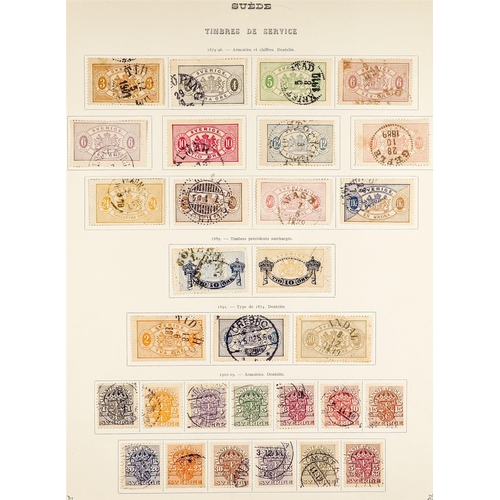 1270 - SWEDEN BOX FILE WITH ASSORTMENT of mint / never hinged mint & used stamps on various pages incl coll... 