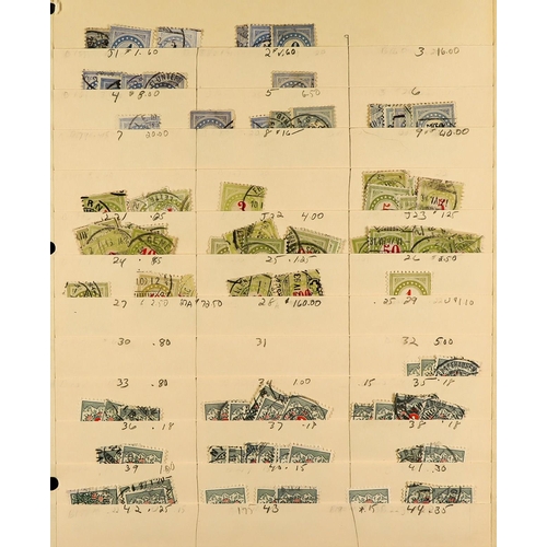 1274 - SWITZERLAND 1862 - 2000's USED STOCK / ACCUMULATION IN BOX on manilla stock pages, note 1862-81 vals... 