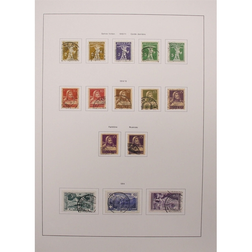 1276 - SWITZERLAND 1900 - 1925 FINE USED COLLECTION on album pages includes many better sets & items, stc £... 