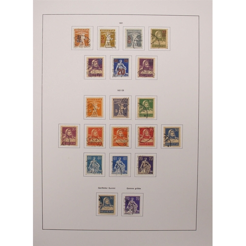 1276 - SWITZERLAND 1900 - 1925 FINE USED COLLECTION on album pages includes many better sets & items, stc £... 