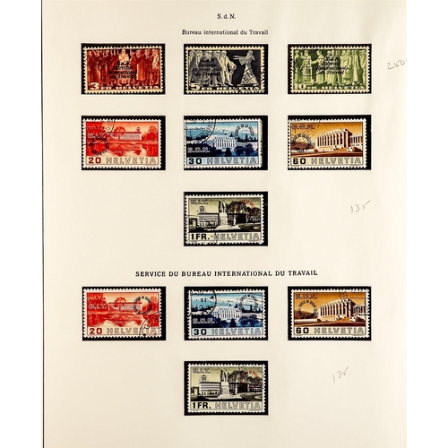 1284 - SWITZERLAND INTERNATIONAL ORGANISATIONS. An attractive, mint & used collection of almost entirely co... 