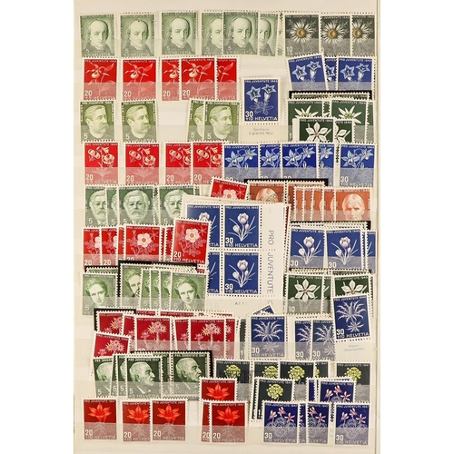 1286 - SWITZERLAND PRO JUVENTUTE 1913 - 2000 mint and used accumulation with duplication, chiefly complete ... 