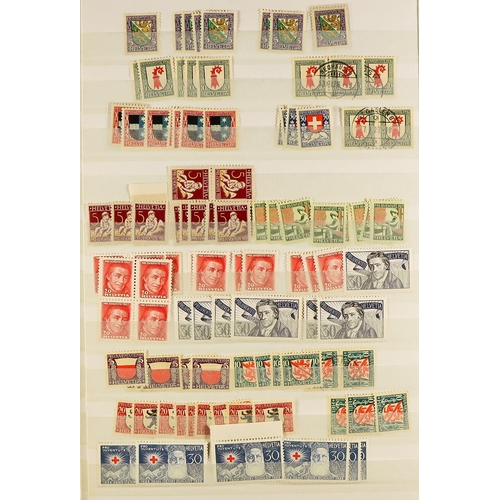 1286 - SWITZERLAND PRO JUVENTUTE 1913 - 2000 mint and used accumulation with duplication, chiefly complete ... 