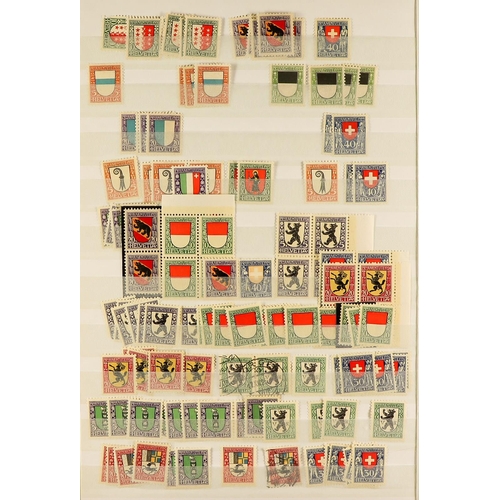 1286 - SWITZERLAND PRO JUVENTUTE 1913 - 2000 mint and used accumulation with duplication, chiefly complete ... 