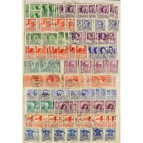 1286 - SWITZERLAND PRO JUVENTUTE 1913 - 2000 mint and used accumulation with duplication, chiefly complete ... 