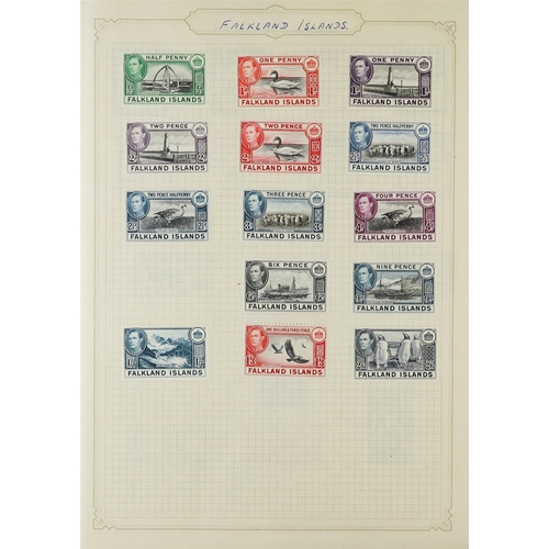 129 - 1937-1952 KGVI MINT COLLECTION in album, includes Falkland Is 1938-50 most vals to 2s6d, Great Brita... 