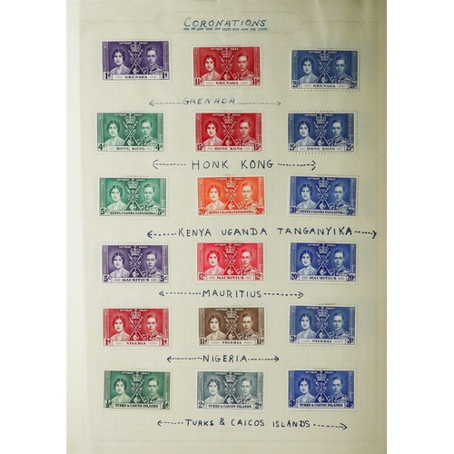 129 - 1937-1952 KGVI MINT COLLECTION in album, includes Falkland Is 1938-50 most vals to 2s6d, Great Brita... 