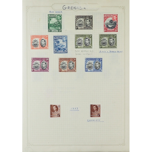 129 - 1937-1952 KGVI MINT COLLECTION in album, includes Falkland Is 1938-50 most vals to 2s6d, Great Brita... 