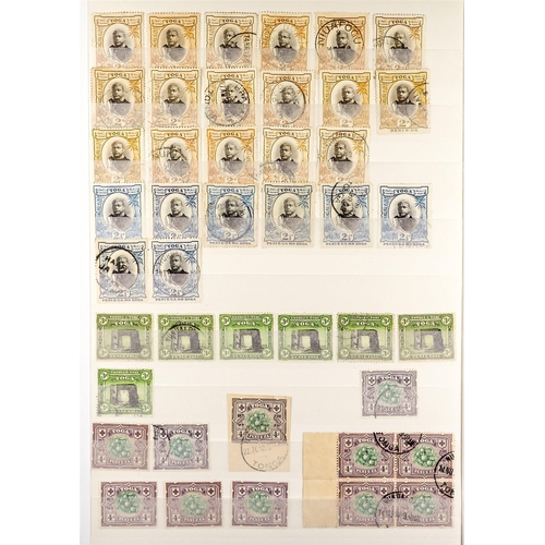 1297 - TONGA 1895 - 1949 OLD TIME ACCUMULATION. on protective pages, 1895 surcharged set unused, 1895 defin... 